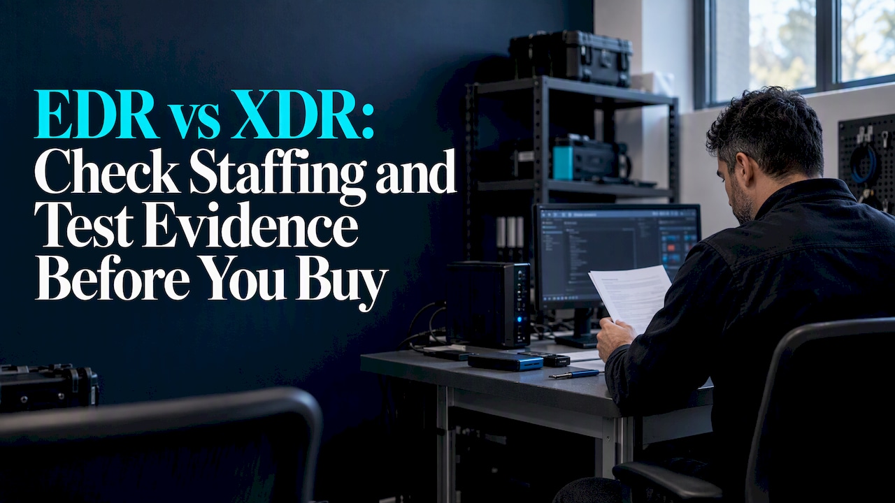 EDR vs XDR: Check Staffing and Test Evidence Before You Buy