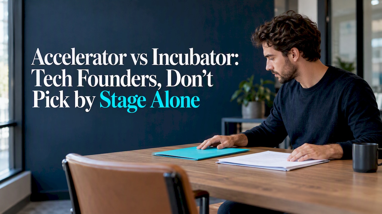 Accelerator vs Incubator: Tech Founders, Don’t Pick by Stage Alone