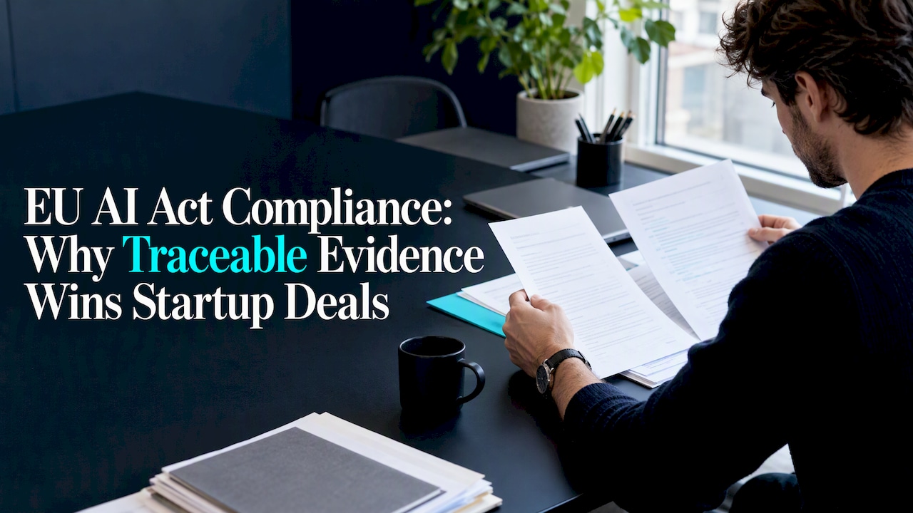 Founder comparing AI compliance document versions
