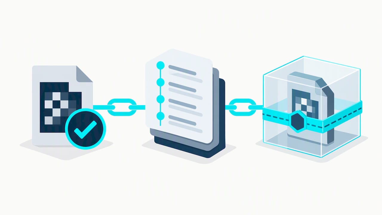 Hashing and audit trail safeguards for evidence