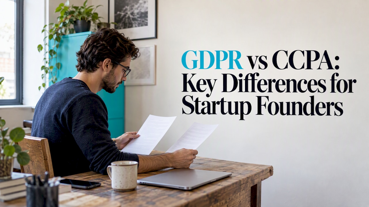 Founder comparing two privacy-law documents
