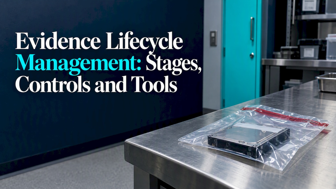Sealed digital evidence drive at intake